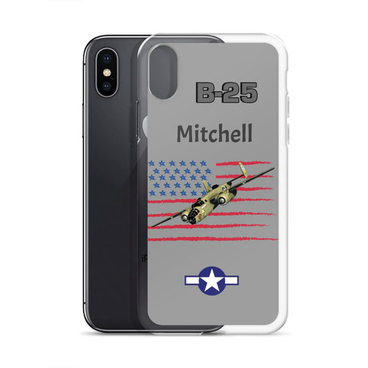 WWII Mitchell Patriot Clear Case for iPhone