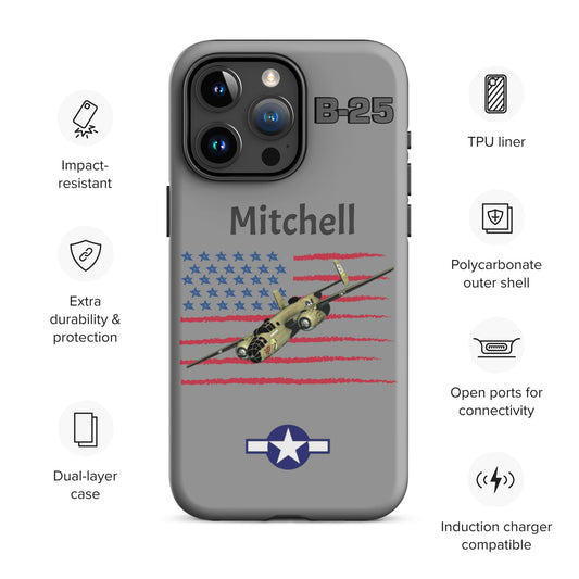 WWII Mitchell Patriot iPhone Case