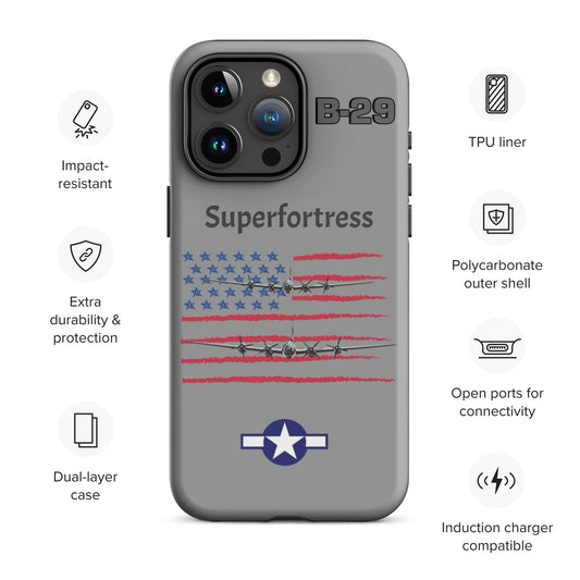 WWII Superfortress Patriot iPhone Case