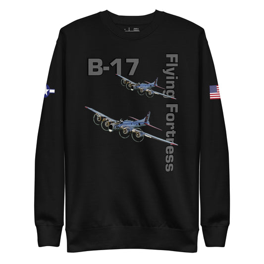 WWII Fortress Patriot Unisex Premium Sweatshirt